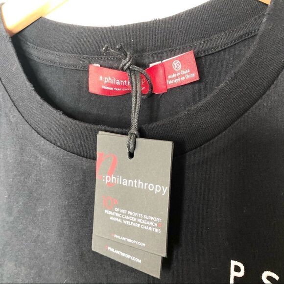 -n.Philanthropy P.S. I Love You Jigsaw Tee NWT XS - Picture 5 of 9